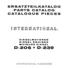 International D-206 - D-239 Diesel Engine Parts Manual